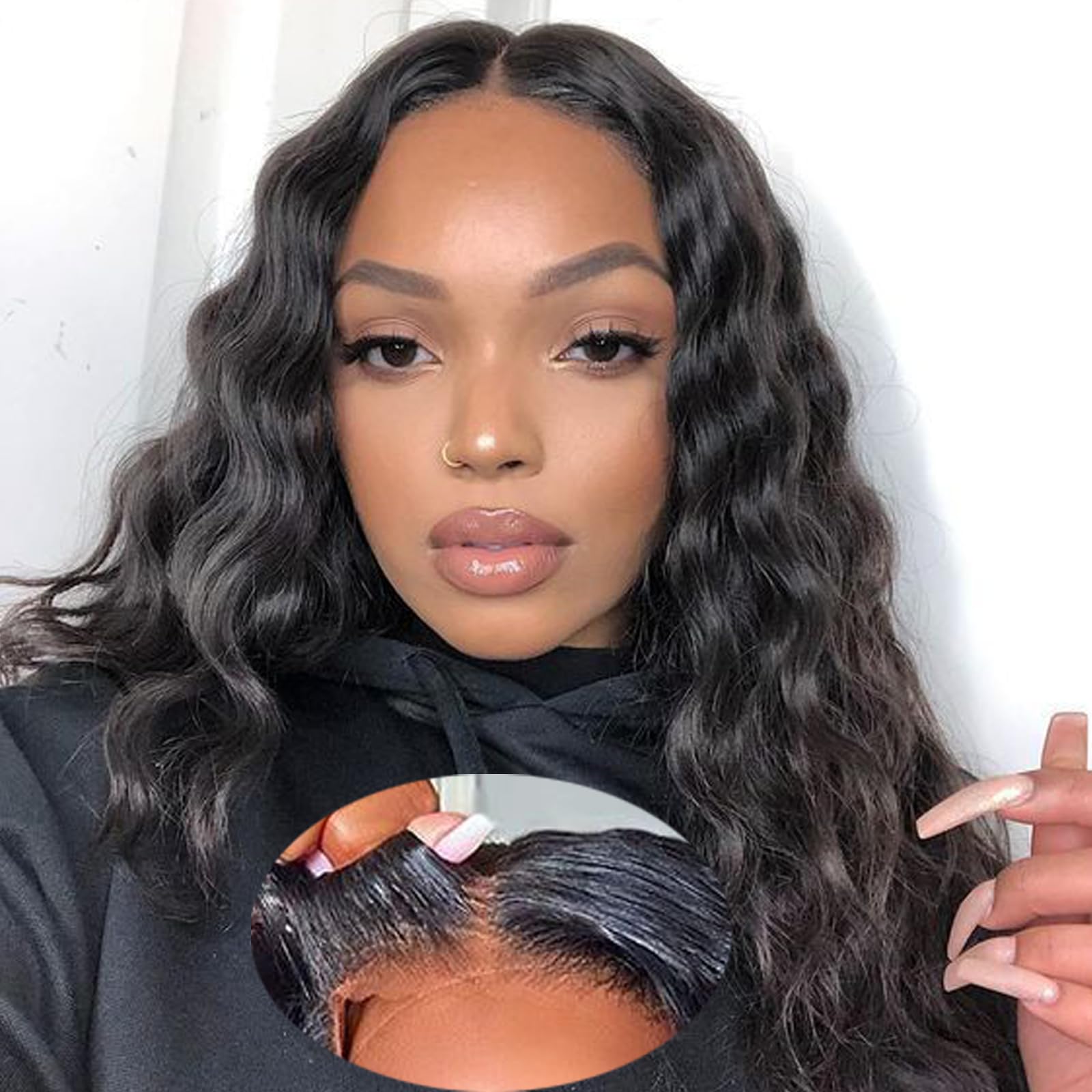 Amazon.com : ManeMajesty 13x6 Lace Front Wigs Human Hair Glueless